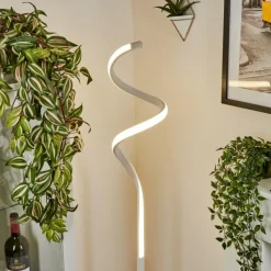 hofstein Lampadaire Cochato LED Blanc, 1 lumière* Éclairage Led