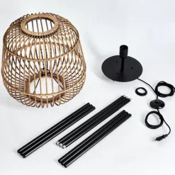 Luminaires Orientaux-hofstein Lampadaire Combeima Noir, 1 lumière