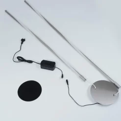 hofstein Lampadaire Concord LED Argenté, 1 lumière