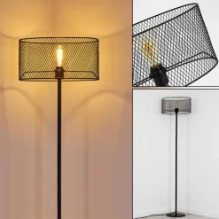 hofstein Lampadaire Conewago Noir, 1 lumière