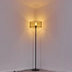 hofstein Lampadaire Conewago Noir, 1 lumière