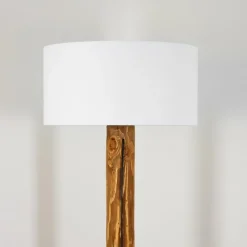 Lampes En Tissu-hofstein Lampadaire Continent Écru, Noir, 1 lumière