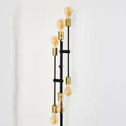 Lampes Dorées-hofstein Lampadaire Coppet Noir doré, 6 lumières