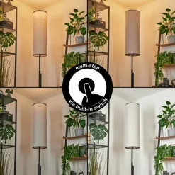 Lampes En Tissu-hofstein Lampadaire Coquimbito LED Noir, 1 lumière