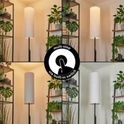 Lampes En Tissu-hofstein Lampadaire Coquimbito LED Noir, 1 lumière