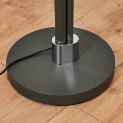 Lampes En Tissu-hofstein Lampadaire Coquimbito LED Noir, 2 lumières