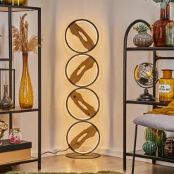 hofstein Lampadaire Cornol LED Écru, Noir, 1 lumière