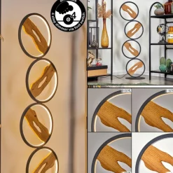 hofstein Lampadaire Cornol LED Écru, Noir, 1 lumière