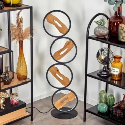 hofstein Lampadaire Cornol LED Écru, Noir, 1 lumière