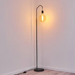 hofstein Lampadaire Cuyama Noir, 1 lumière* Lampadaires Et Lampes Sur Pied