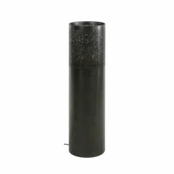 hofstein Lampadaire Cylinder Nickel mat, Noir, 1 lumière* Lampadaires Et Lampes Sur Pied