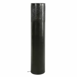 hofstein Lampadaire Cylinder Nickel mat, Noir, 1 lumière* Lampadaires Et Lampes Sur Pied