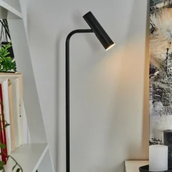 Luminaires Scandinaves-hofstein Lampadaire Dalheim LED Noir, 1 lumière