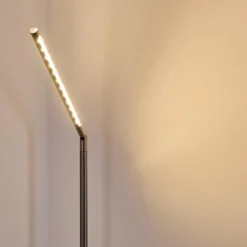 hofstein Lampadaire Deje LED Nickel mat, 1 lumière