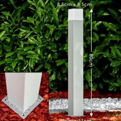 hofstein Lampadaire d'extérieur Algier LED Gris, 1 lumière