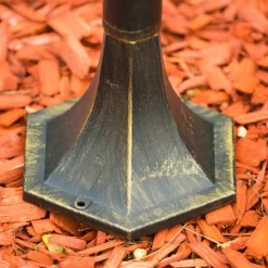 Luminaires Rustiques-hofstein Lampadaire d'extérieur Antibes Brun doré, 1 lumière
