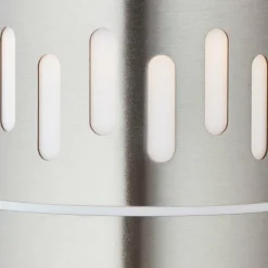 Luminaires Brilliant Lampadaire d'extérieur Brilliant Leigh Argenté, 1 lumière, Détecteur de mouvement