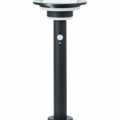 Luminaires Brilliant Lampadaire d'extérieur Brilliant Garvina LED Noir, 1 lumière, Détecteur de mouvement