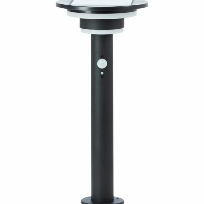 Luminaires Brilliant Lampadaire d'extérieur Brilliant Garvina LED Noir, 1 lumière, Détecteur de mouvement