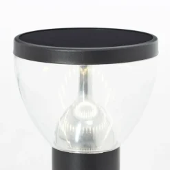 Luminaires Brilliant Lampadaire d'extérieur Brilliant Tulip LED Noir, 1 lumière, Détecteur de mouvement