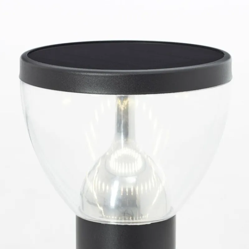 Luminaires Brilliant Lampadaire d'extérieur Brilliant Tulip LED Noir, 1 lumière, Détecteur de mouvement