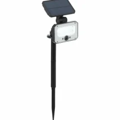 Luminaires Brilliant Lampadaire d'extérieur Brilliant Joplin LED Noir, 1 lumière, Détecteur de mouvement