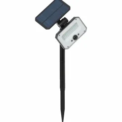 Luminaires Brilliant Lampadaire d'extérieur Brilliant Joplin LED Noir, 1 lumière, Détecteur de mouvement