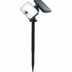 Luminaires Brilliant Lampadaire d'extérieur Brilliant Joplin LED Noir, 1 lumière, Détecteur de mouvement