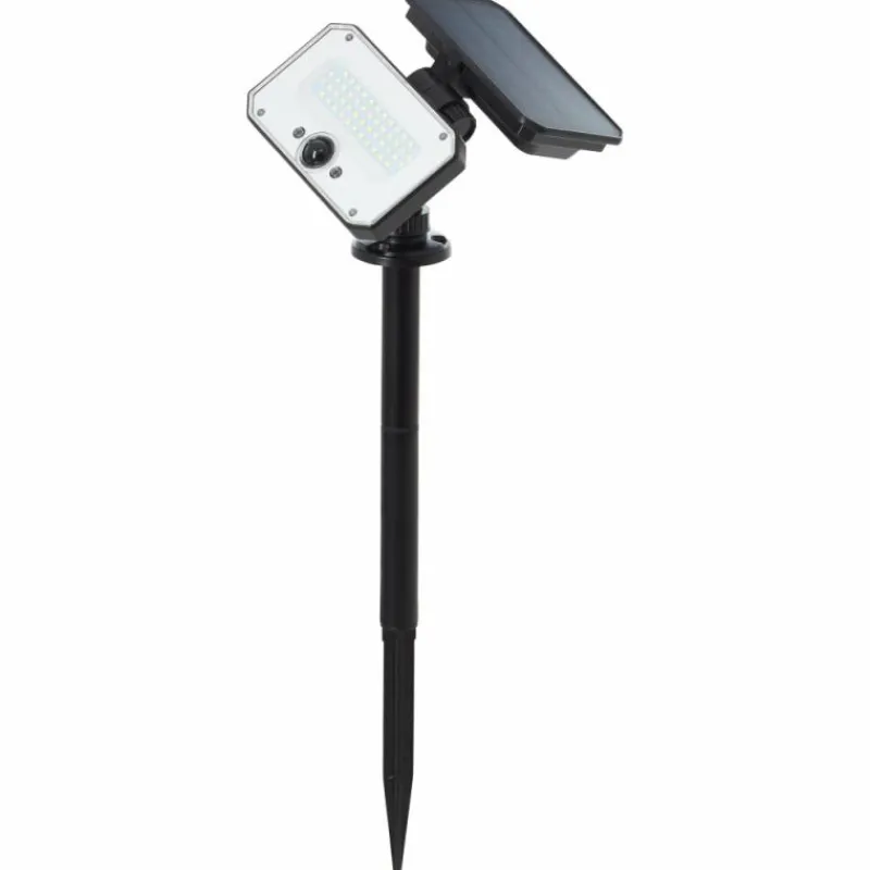 Luminaires Brilliant Lampadaire d'extérieur Brilliant Joplin LED Noir, 1 lumière, Détecteur de mouvement