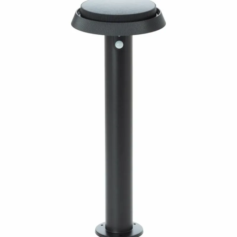 Luminaires Brilliant Lampadaire d'extérieur Brilliant Alvero LED Noir, 1 lumière, Détecteur de mouvement