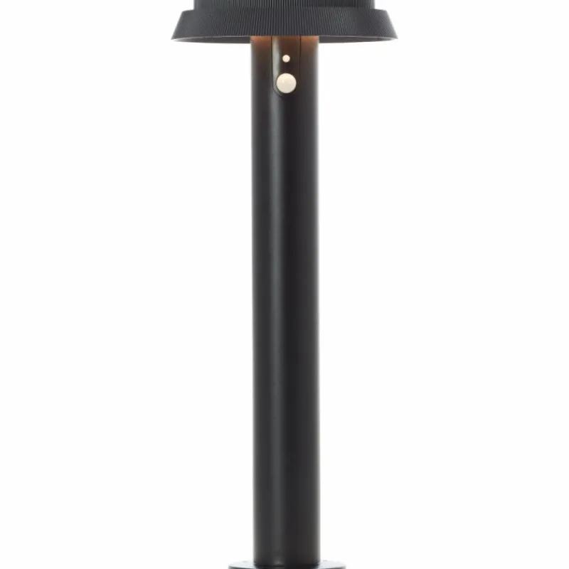 Luminaires Brilliant Lampadaire d'extérieur Brilliant Alvero LED Noir, 1 lumière, Détecteur de mouvement