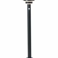 Luminaires Brilliant Lampadaire d'extérieur Brilliant Garvina LED Noir, 1 lumière, Détecteur de mouvement