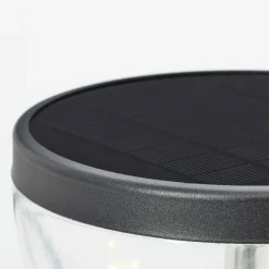 Luminaires Brilliant Lampadaire d'extérieur Brilliant Tulip LED Noir, 1 lumière, Détecteur de mouvement