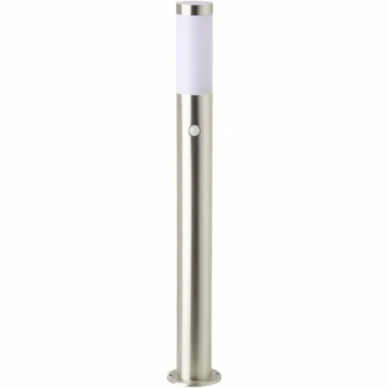 Luminaires Brilliant Lampadaire d'extérieur Brilliant Chorus Acier inoxydable, 1 lumière, Détecteur de mouvement