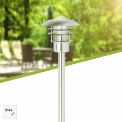 Luminaires Brilliant Lampadaire d'extérieur Brilliant Terrence Acier inoxydable, 1 lumière