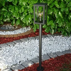 hofstein Lampadaire d'extérieur Caudry Noir, 1 lumière