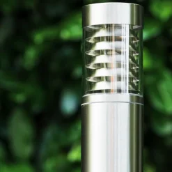 hofstein Lampadaire d'extérieur Dakar Acier inoxydable, 1 lumière