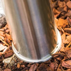 hofstein Lampadaire d'extérieur Dakar Acier inoxydable, 1 lumière