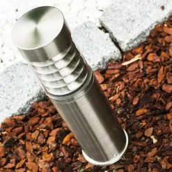 hofstein Lampadaire d'extérieur Dakar Acier inoxydable, 1 lumière