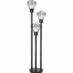Luminaires Globo Lighting Lampadaire d'extérieur Globo HORACE Noir, 3 lumières