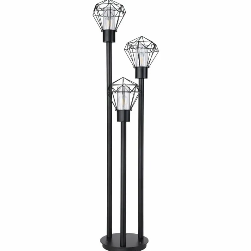 Luminaires Globo Lighting Lampadaire d'extérieur Globo HORACE Noir, 3 lumières