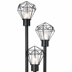 Luminaires Globo Lighting Lampadaire d'extérieur Globo HORACE Noir, 3 lumières