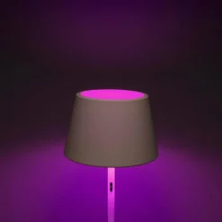 Luminaires Konstsmide Lampadaire d'extérieur Konstsmide Pomezia LED Blanc, 1 lumière, Changeur de couleurs