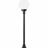 Luminaires LCD Lampadaire d'extérieur LCD Soltau Noir, 1 lumière