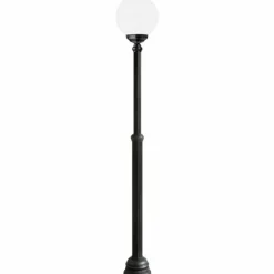 Luminaires LCD Lampadaire d'extérieur LCD Soltau Noir, 1 lumière
