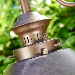 hofstein Lampadaire d'extérieur Lohja Rouille, 3 lumières