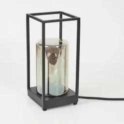 Suspension Verre Fumé-hofstein Lampadaire d'extérieur Palanga Noir, 1 lumière