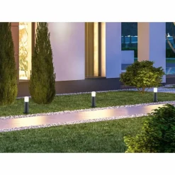 Luminaires Trio Lampadaire d'extérieur Trio Leuchten HOOSIC Anthracite, 1 lumière