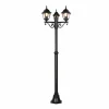 Lampes Vintages & Rétros-Luminaires Trio Lampadaire d'extérieur Trio Livenza Noir, 3 lumières
