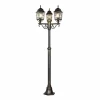 Lampes Vintages & Rétros-Luminaires Trio Lampadaire d'extérieur Trio Volturno Rouille, 3 lumières